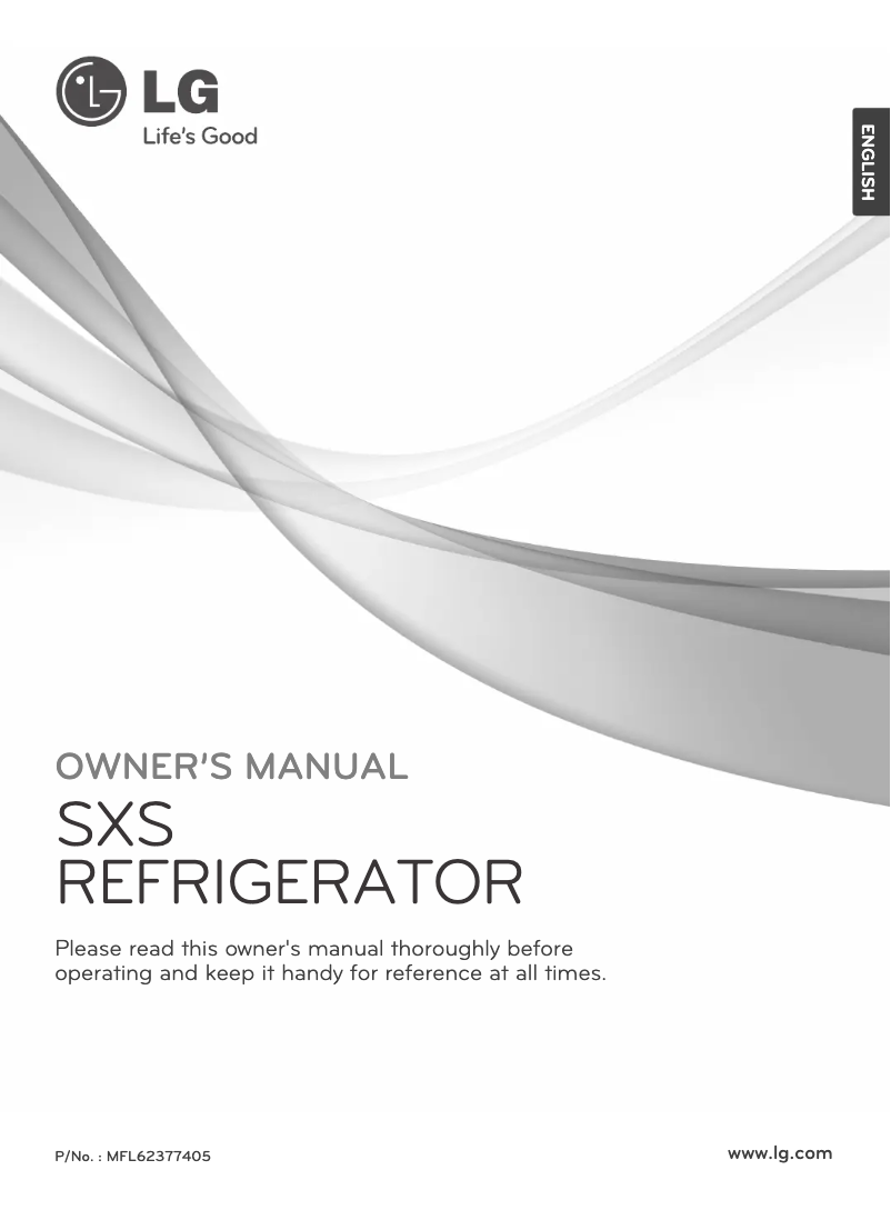 Page n°1 - Manuel utilisateur LG GR-P247 JYLW