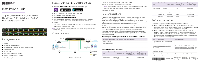 Page n°1 - Manuel utilisateur Netgear GS316PP