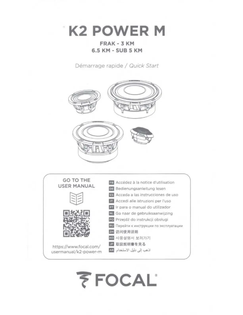 Página 1 del manual Manual de instrucciones Focal SUB 5 KM