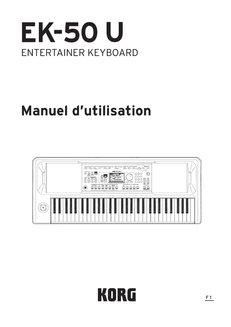 Image de la première page du manuel de l'appareil EK-50 U