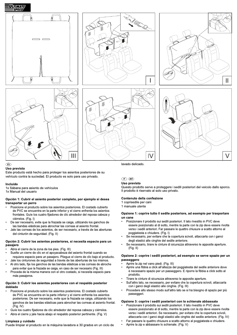 Page n°1 - Manuel utilisateur Ultimate Speed HG00002A