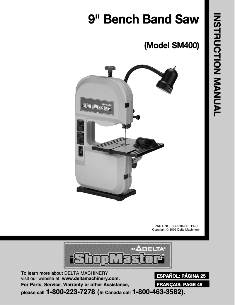 Page n°1 - Manuel utilisateur Black & Decker SM400
