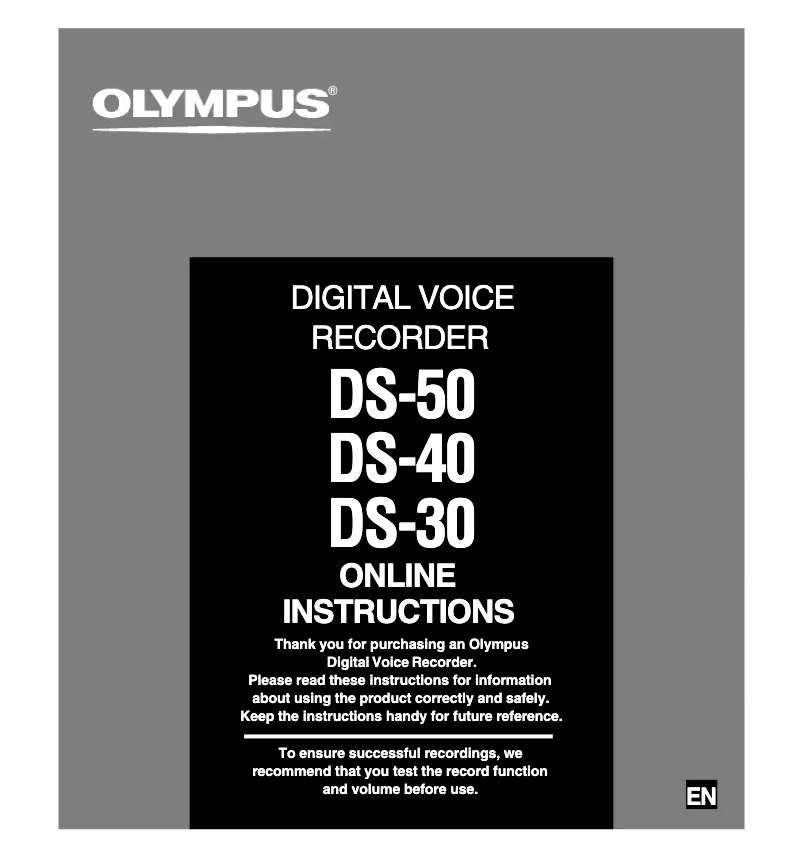 Image de la première page du manuel de l'appareil DS-50