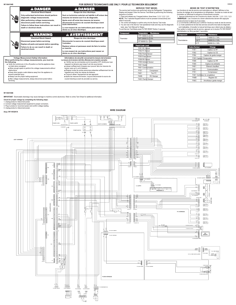Page 1 de la notice Fiche technique KitchenAid KBSD708MPS
