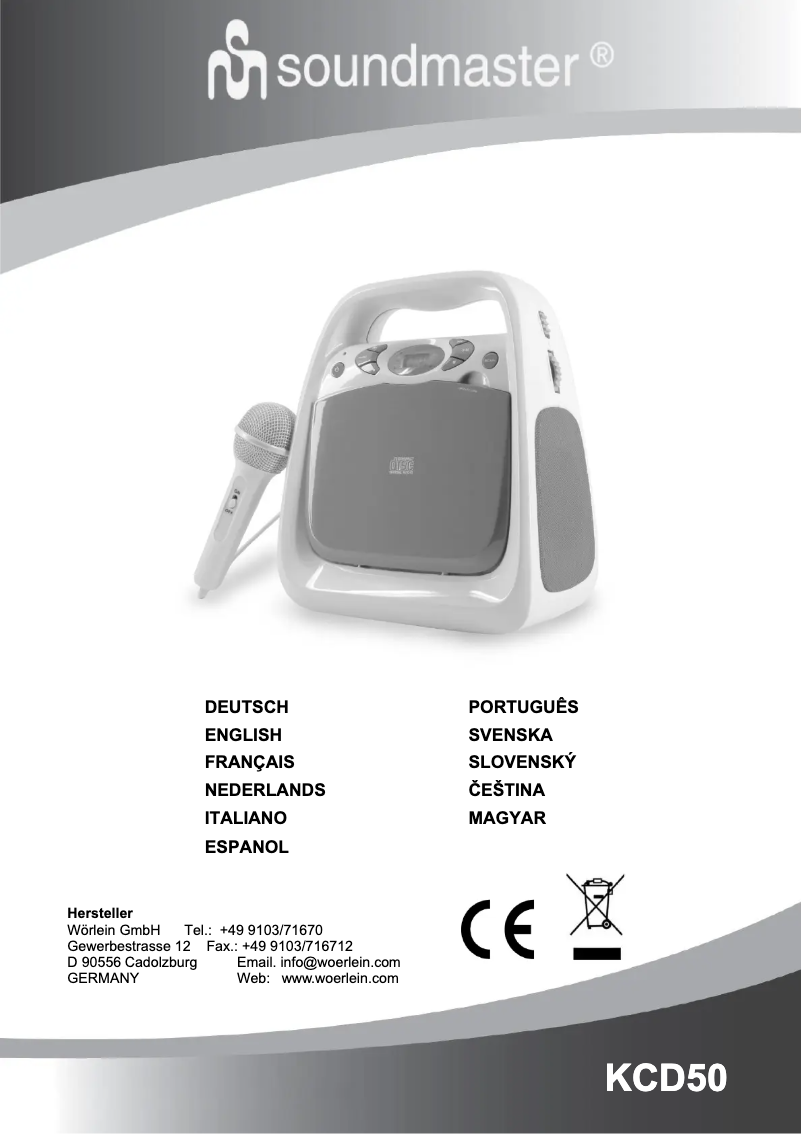 Image de la première page du manuel de l'appareil KCD50