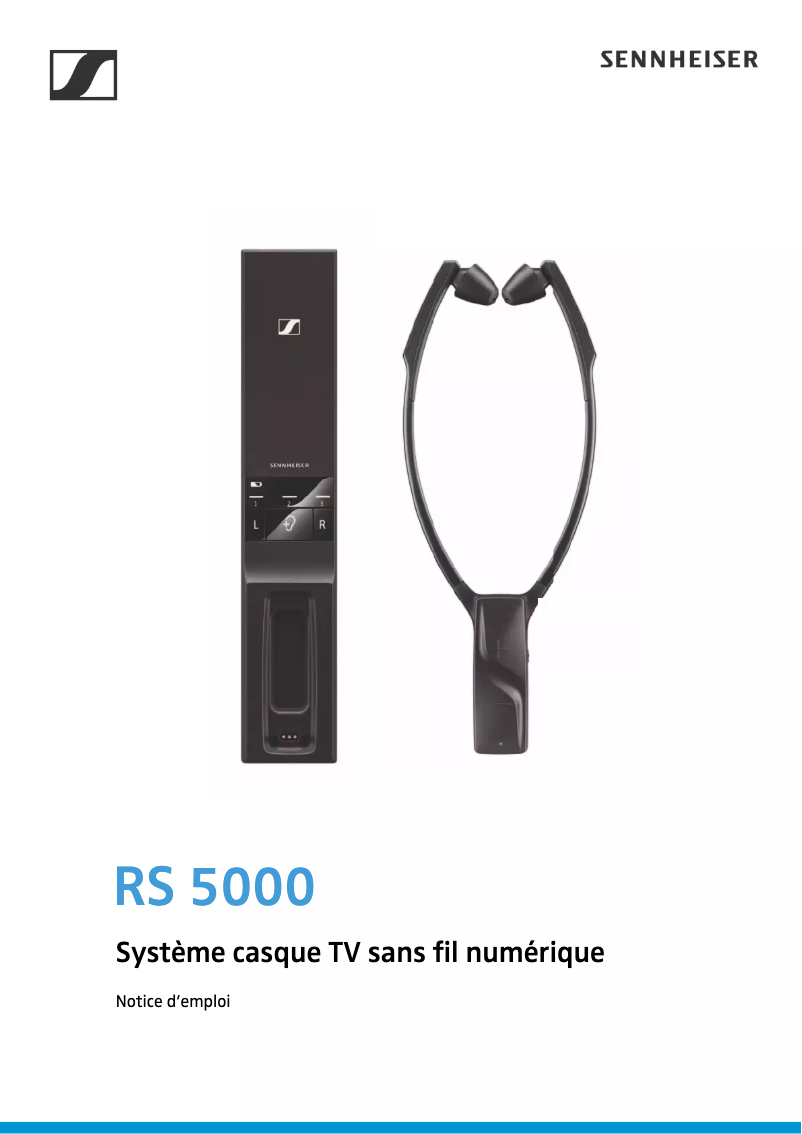Page 1 de la notice Manuel utilisateur Sennheiser RS 5000