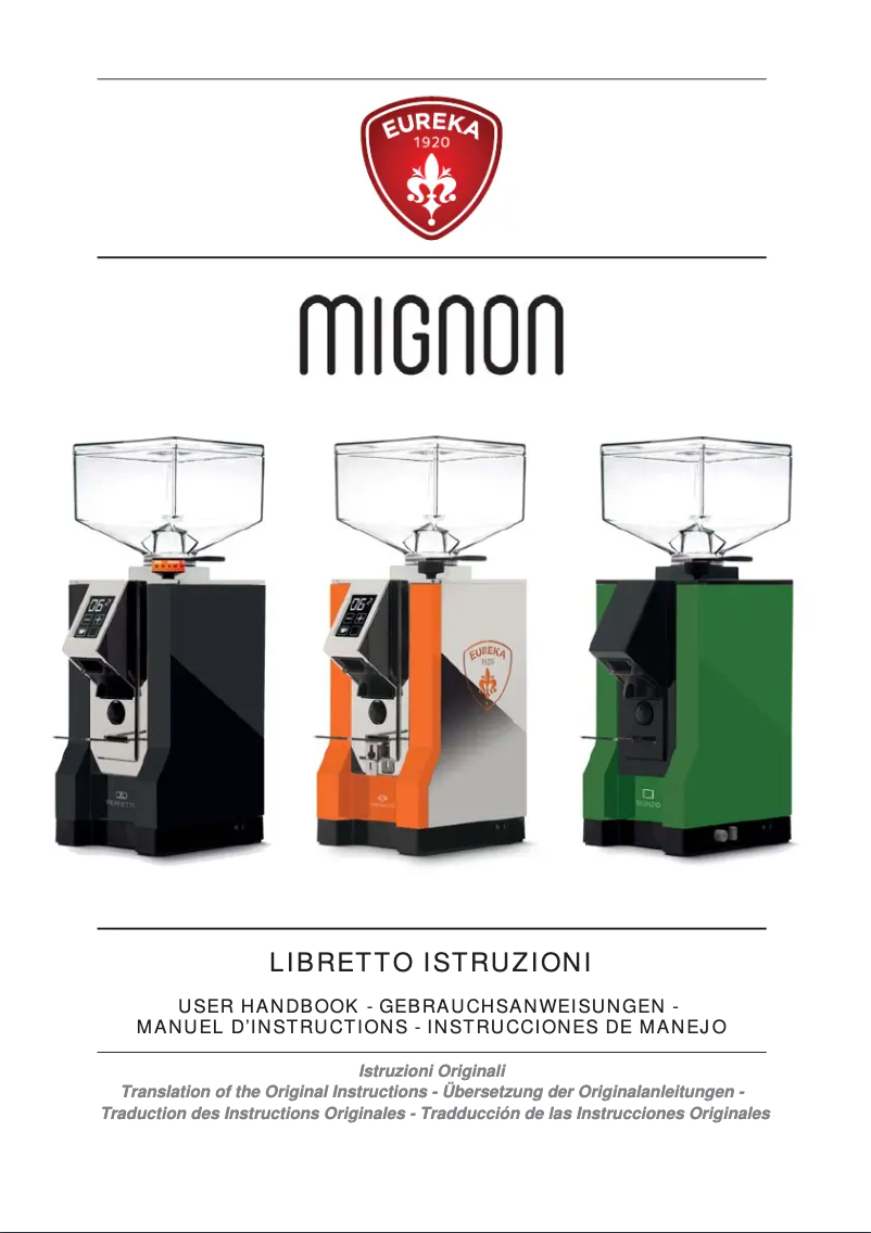 Image de la première page du manuel de l'appareil Mignon Silenzio 55