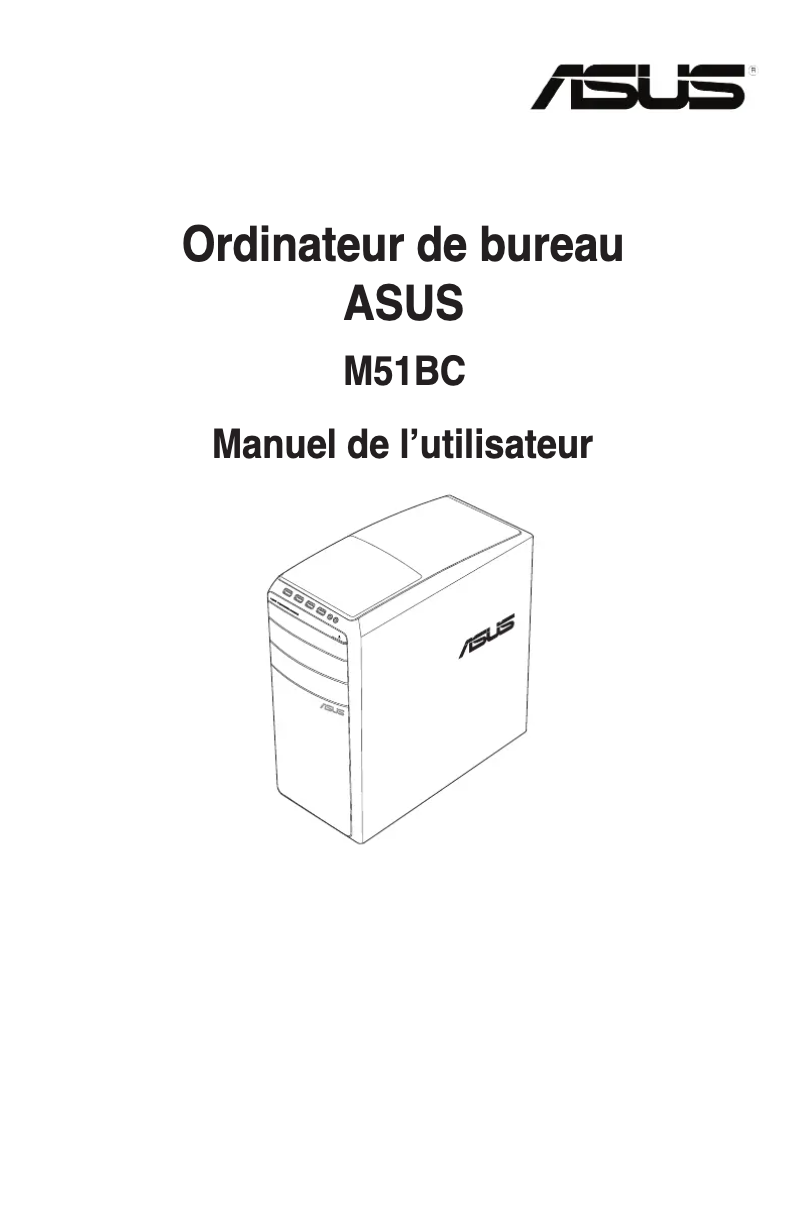Page 1 de la notice Manuel utilisateur Asus M51BC