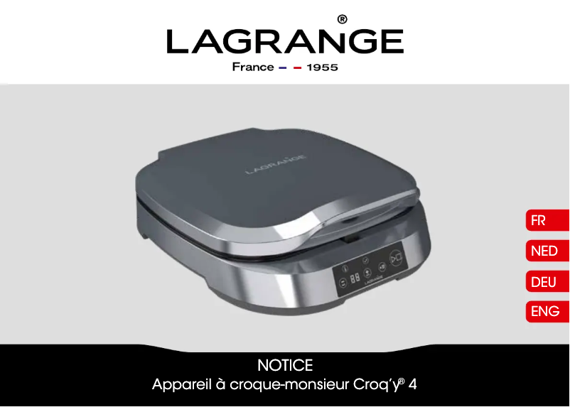 Page 1 de la notice Manuel utilisateur Lagrange Croq'y 4 189410