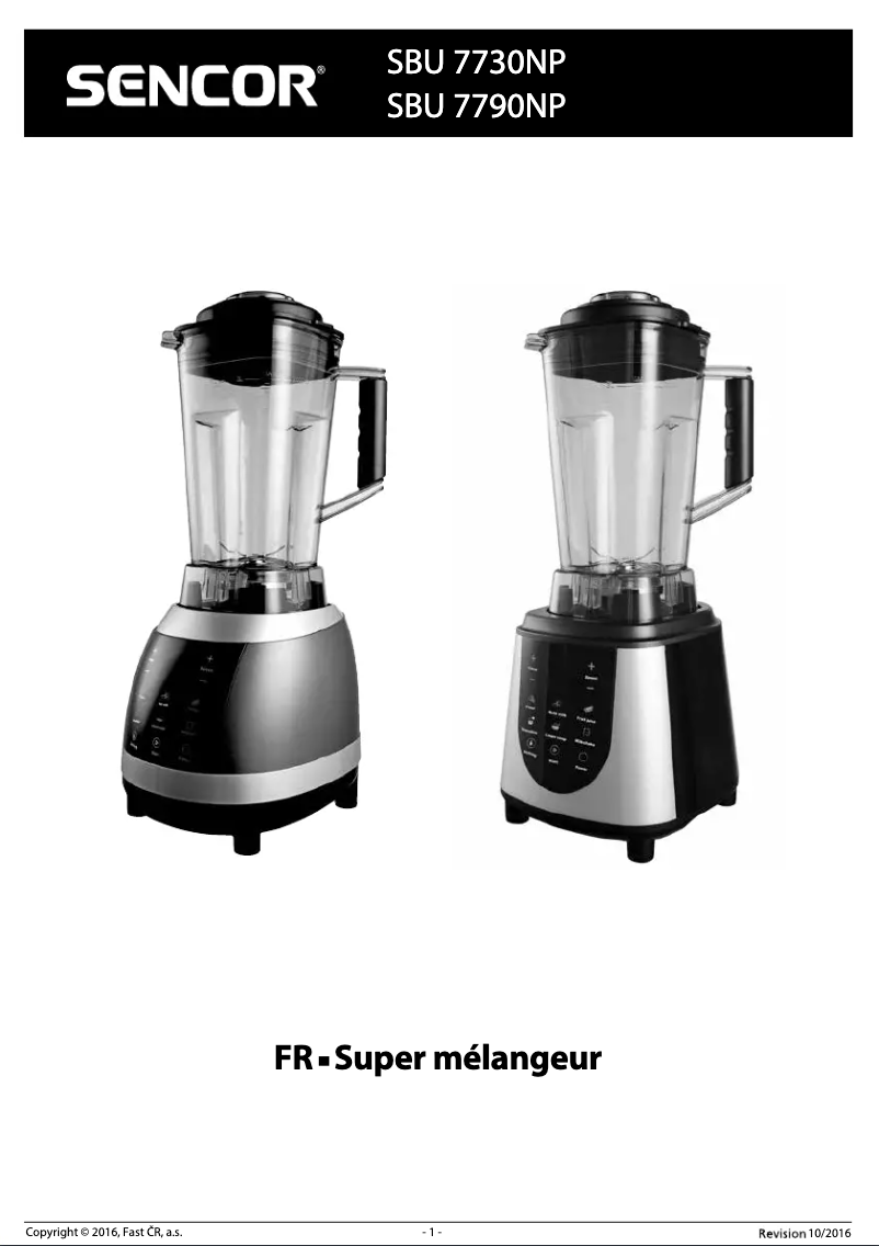 Imagen de la primera página del manual del dispositivo SBU 7730BK