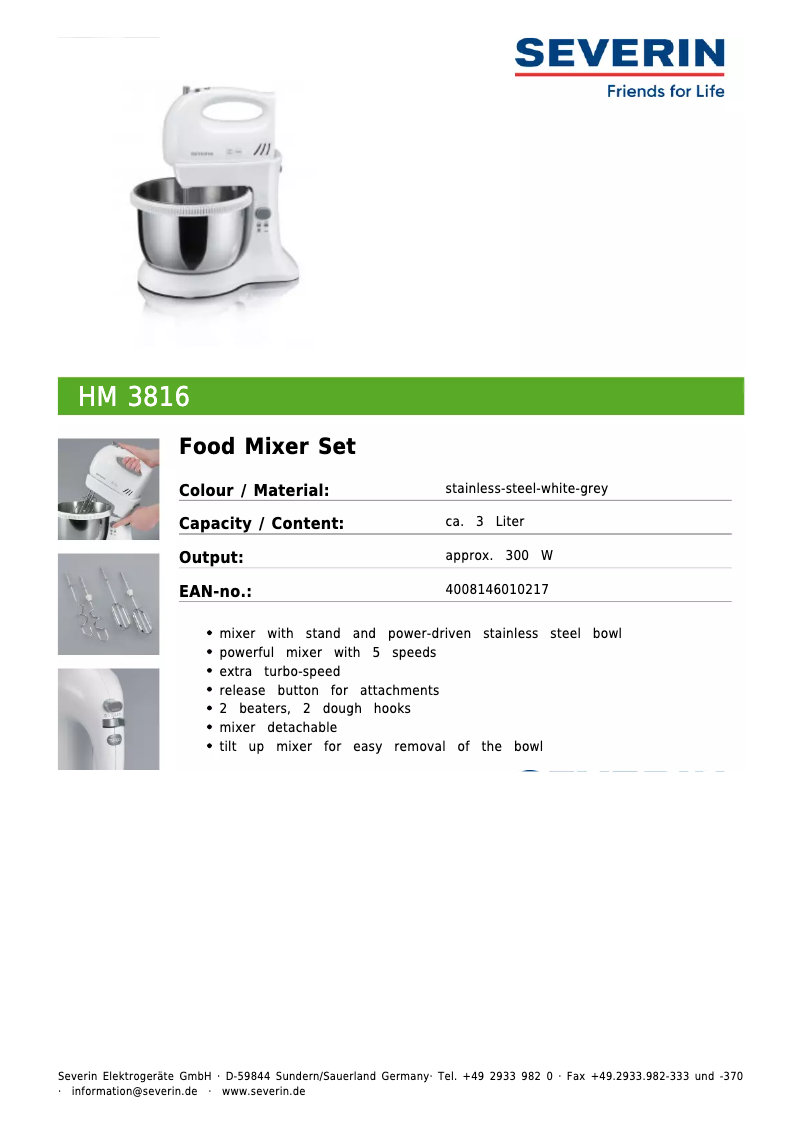 Image de la première page du manuel de l'appareil HM 3816