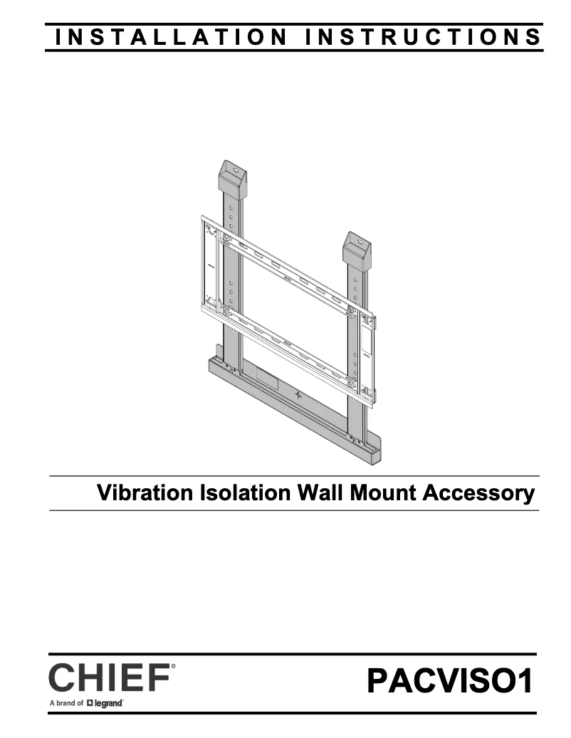 Page n°1 - Manuel utilisateur Chief PACVISO1
