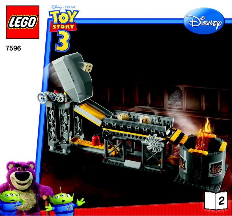 Page 1 de la notice Manuel utilisateur Lego Toy Story 7596