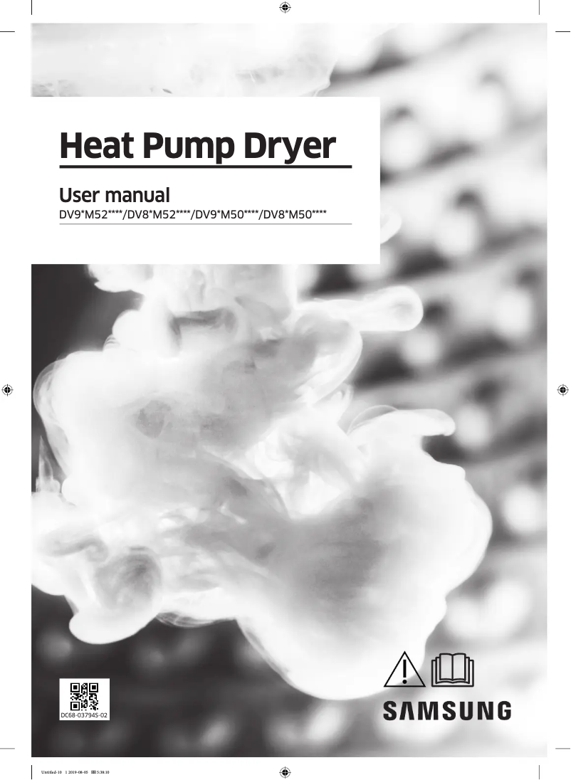 Page n°1 - Manuel utilisateur Samsung DV90M5000QX