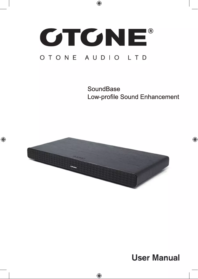 Page 1 de la notice Manuel utilisateur OTONE Audio SoundBase