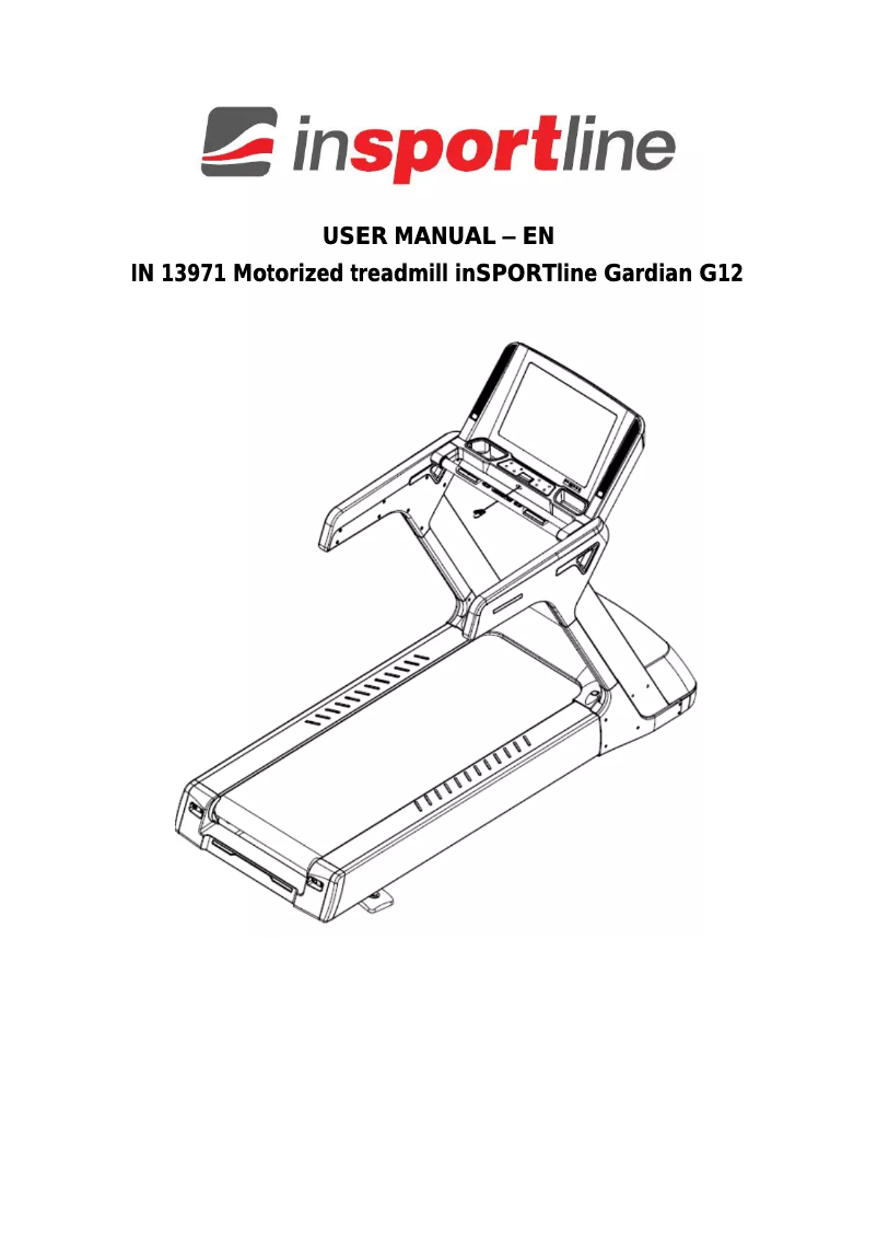 Page n°1 - Manuel utilisateur inSPORTline Gardian G12