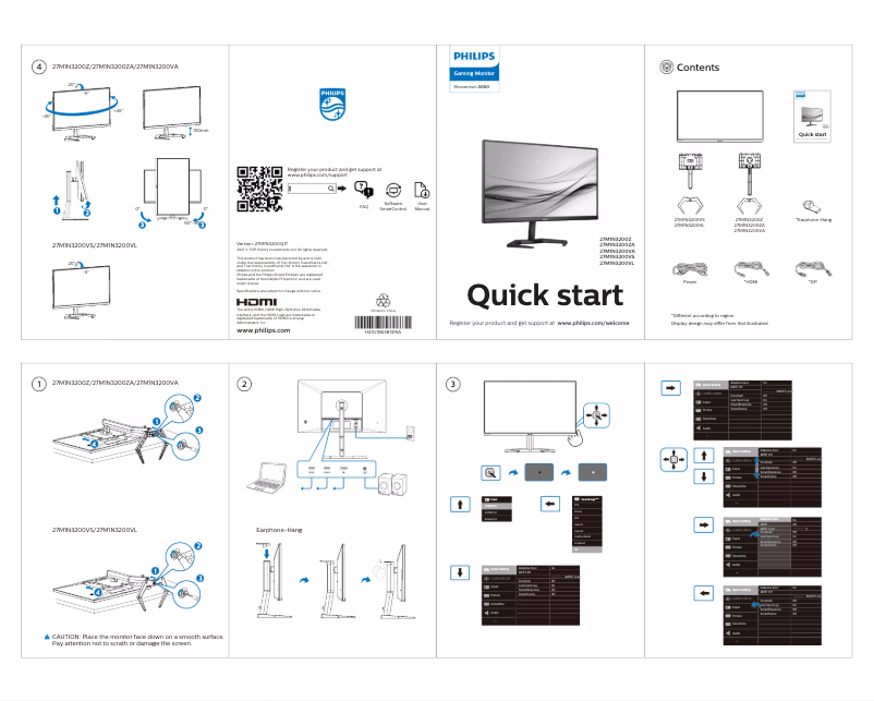 Imagen de la primera página del manual del dispositivo 27M1N3200VA