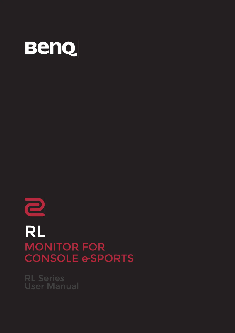 Page n°1 - Manuel utilisateur BenQ Zowie RL2455