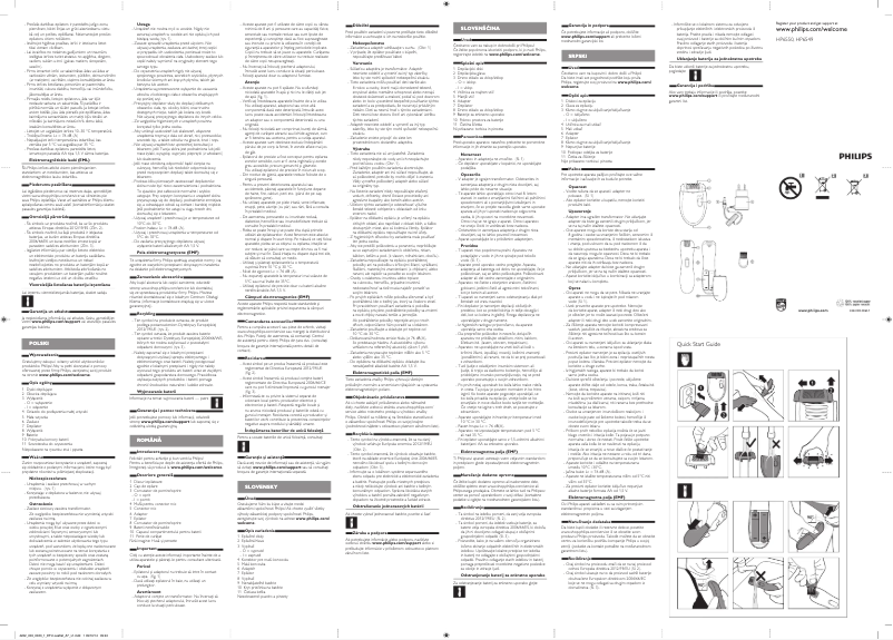 Página 1 del manual Manual de usuario Philips Trio Smooth set. Bonus edition HP6550