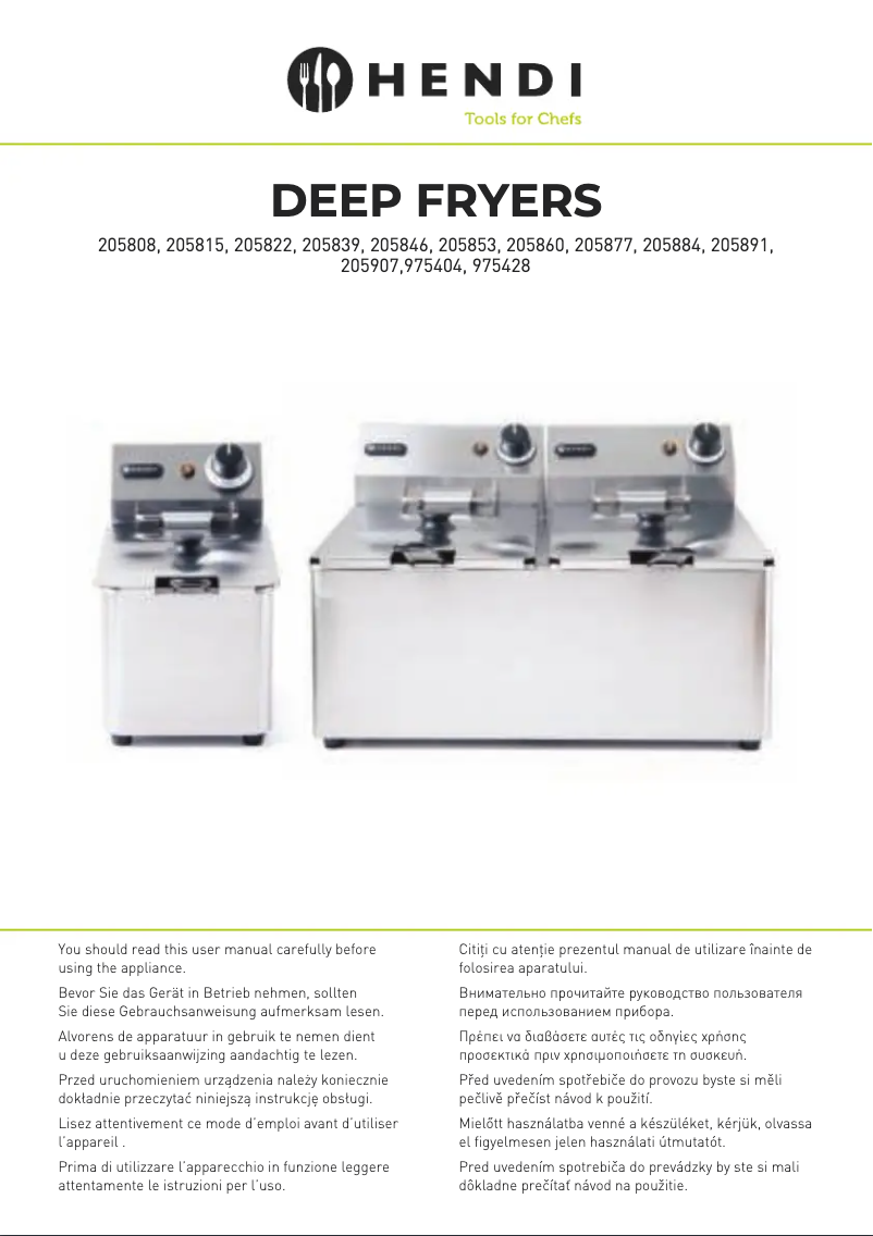 Page n°1 - Manuel utilisateur Hendi 205815