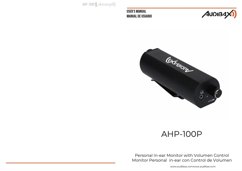 Page n°1 - Manuel utilisateur Audibax AHP-100P