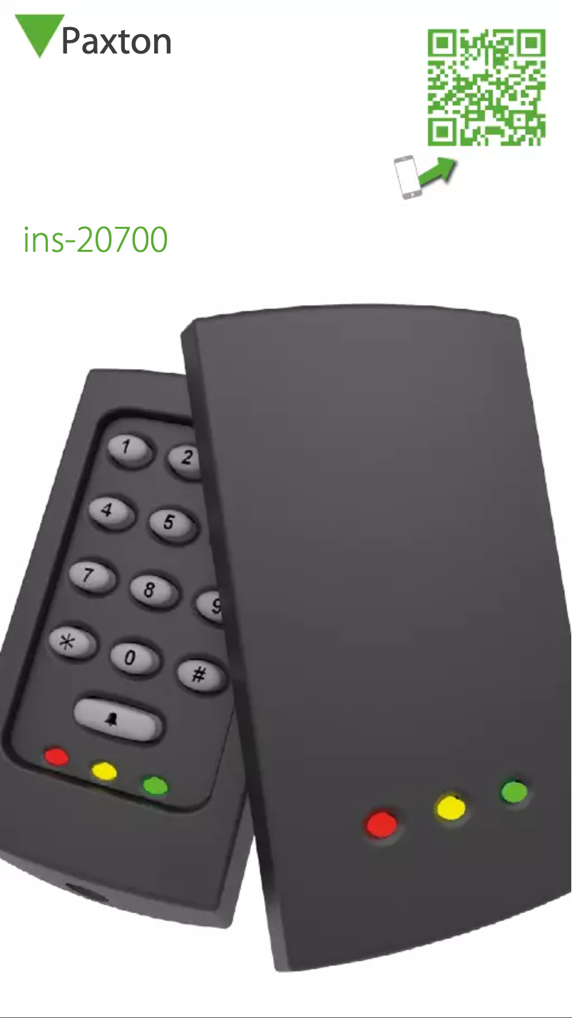 Page 1 de la notice Manuel utilisateur Paxton ins-20700