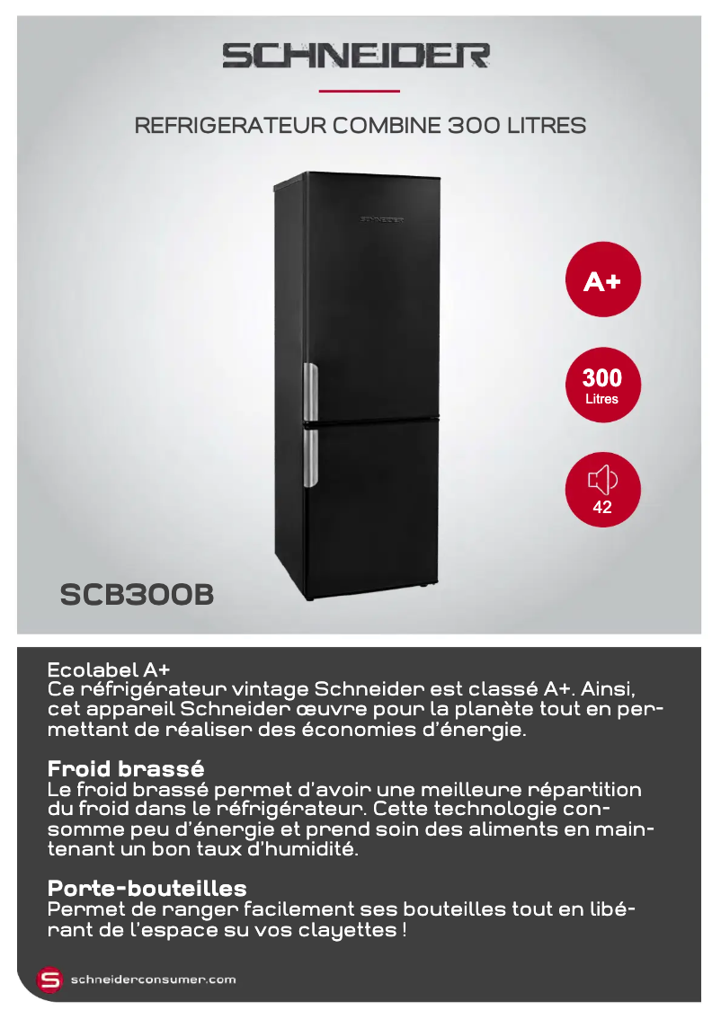 Image de la première page du manuel de l'appareil SCB300B