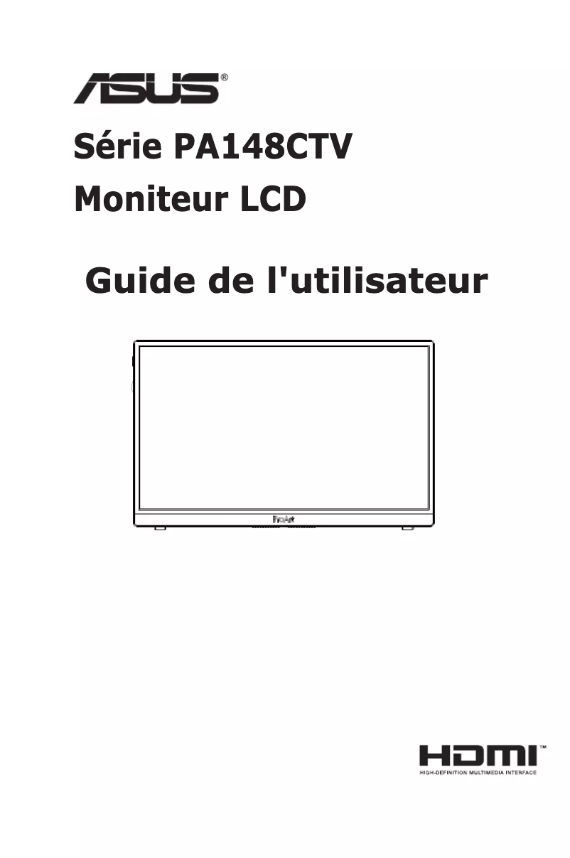 Page n°1 - Manuel utilisateur Asus ProArt PA148CTV