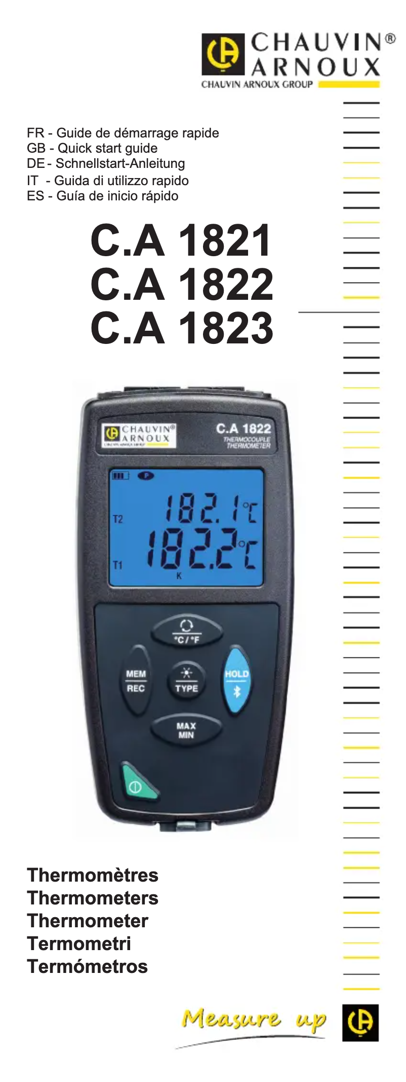 First page image of the manual for C.A 1823