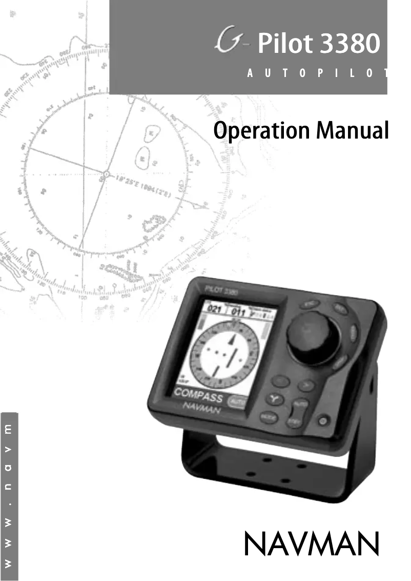 Image de la première page du manuel de l'appareil G-Pilot 3380