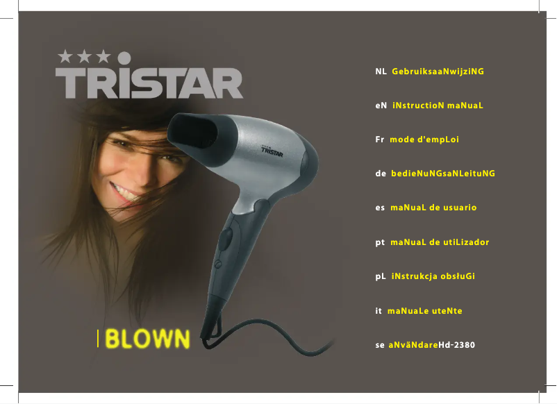 Page 1 de la notice Manuel utilisateur TriStar HD-2380