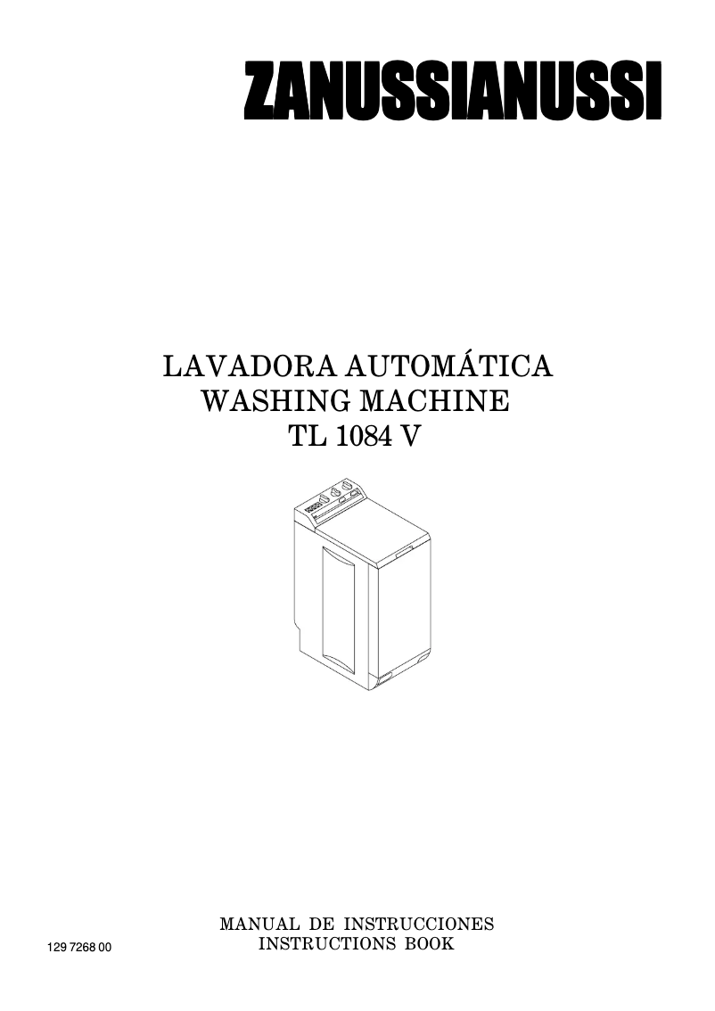 Image de la première page du manuel de l'appareil TL1084V