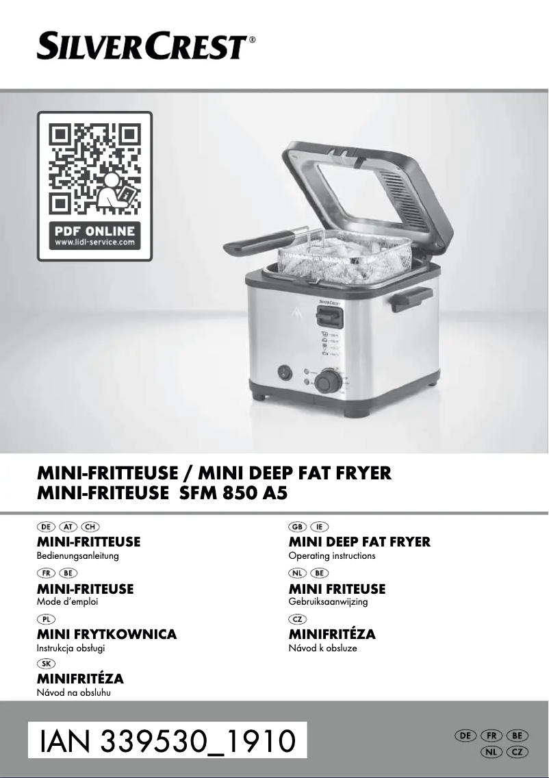 Page 1 de la notice Manuel utilisateur SilverCrest SFM 850 A5