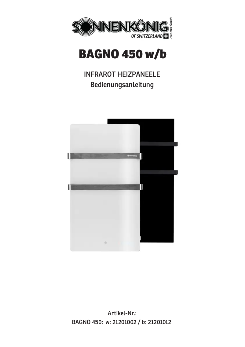 Image de la première page du manuel de l'appareil Bagno 450