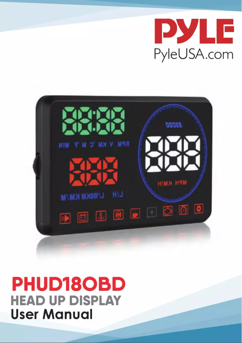Page n°1 - Manuel utilisateur Pyle PHUD18OBD
