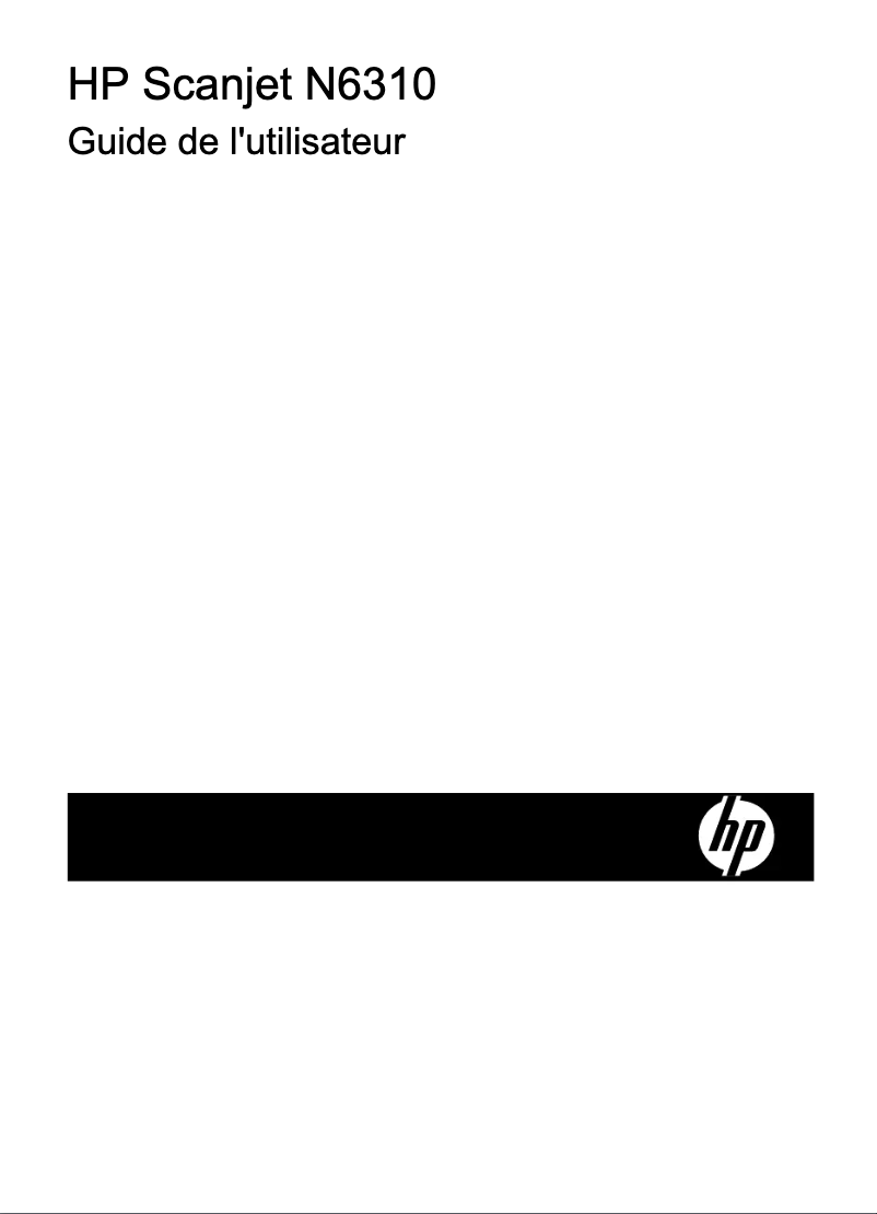 Page 1 de la notice Manuel utilisateur HP Scanjet N6310