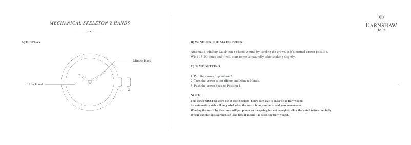 Page n°1 - Manuel utilisateur Earnshaw Cornwall Bridge ES-8065-02