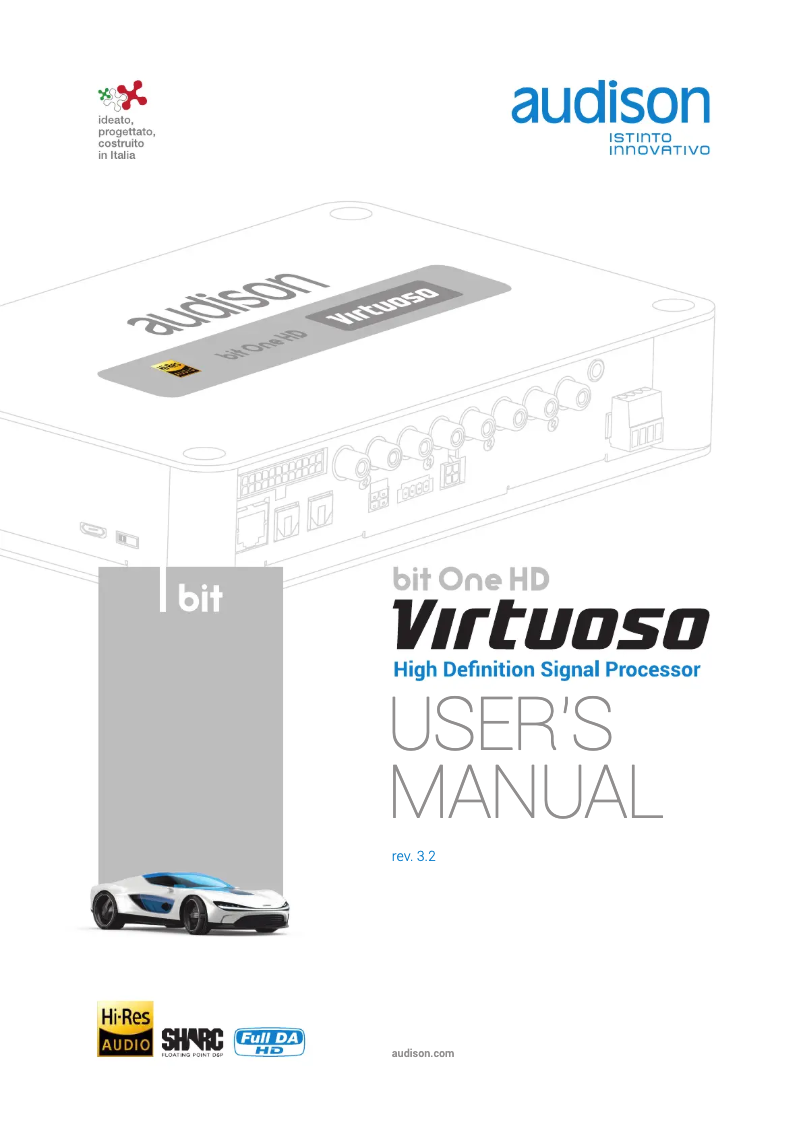 Page n°1 - Fiche technique Audison bit One HD Virtuoso