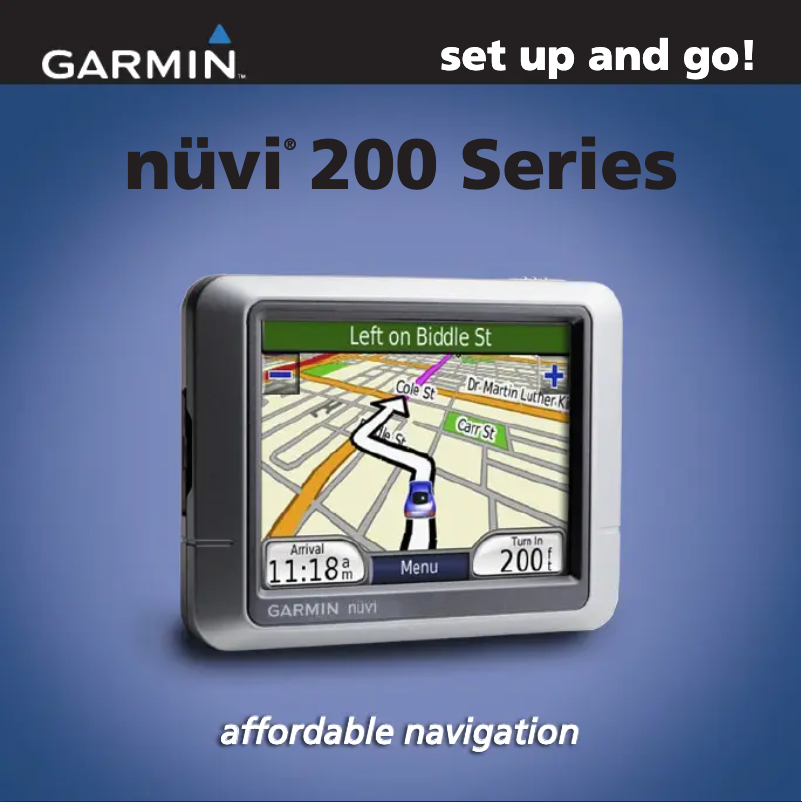 Page 1 de la notice Guide d'installation Garmin nüvi 260W