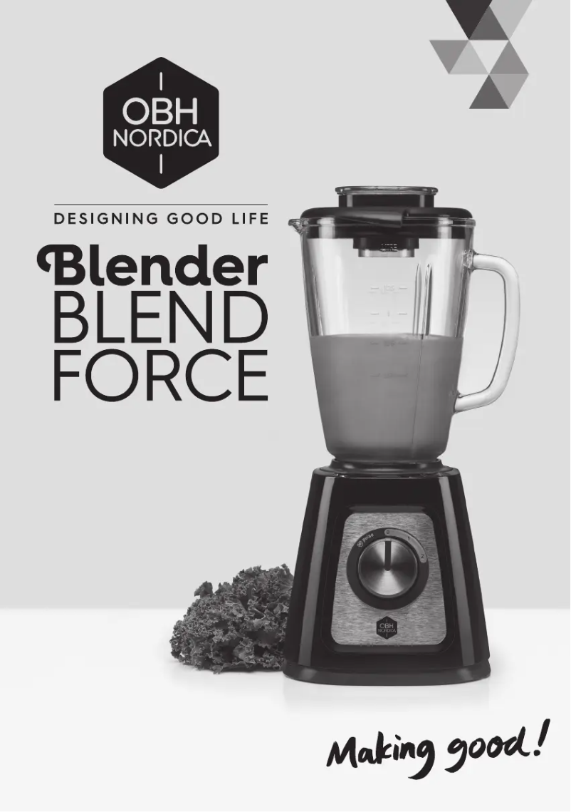 Page 1 de la notice Manuel utilisateur OBH Nordica Blendforce LH4201S0