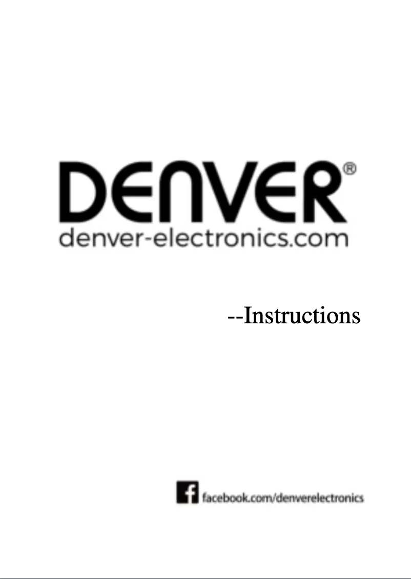 Page 1 of the manual User Manual Denver LSC-531
