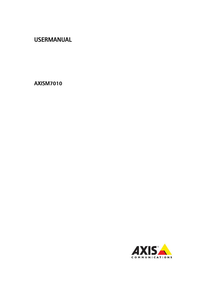 Image de la première page du manuel de l'appareil M7010