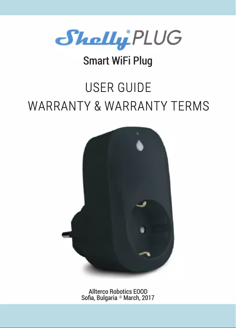 Image de la première page du manuel de l'appareil Smart WiFi Plug