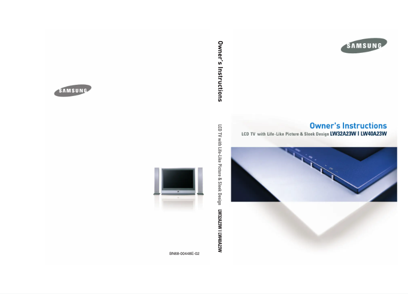 Image de la première page du manuel de l'appareil LW40A23W