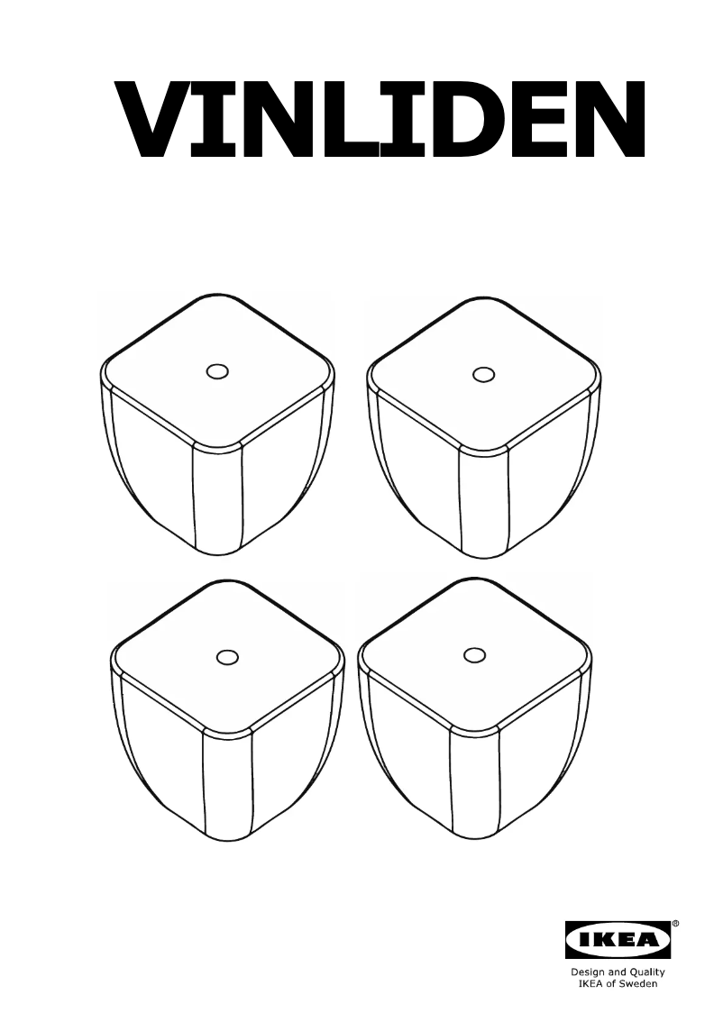 Page 1 de la notice Manuel utilisateur Ikea VINLIDEN 905.061.42