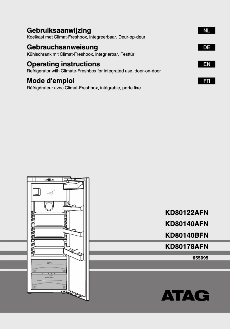Image de la première page du manuel de l'appareil KD80140BFN