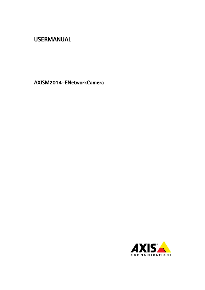 Image de la première page du manuel de l'appareil M2014