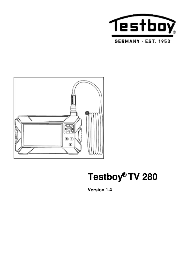 Image de la première page du manuel de l'appareil TV 280
