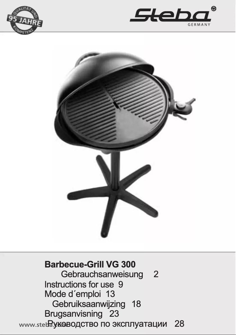 Page 1 de la notice Manuel utilisateur Steba VG 300