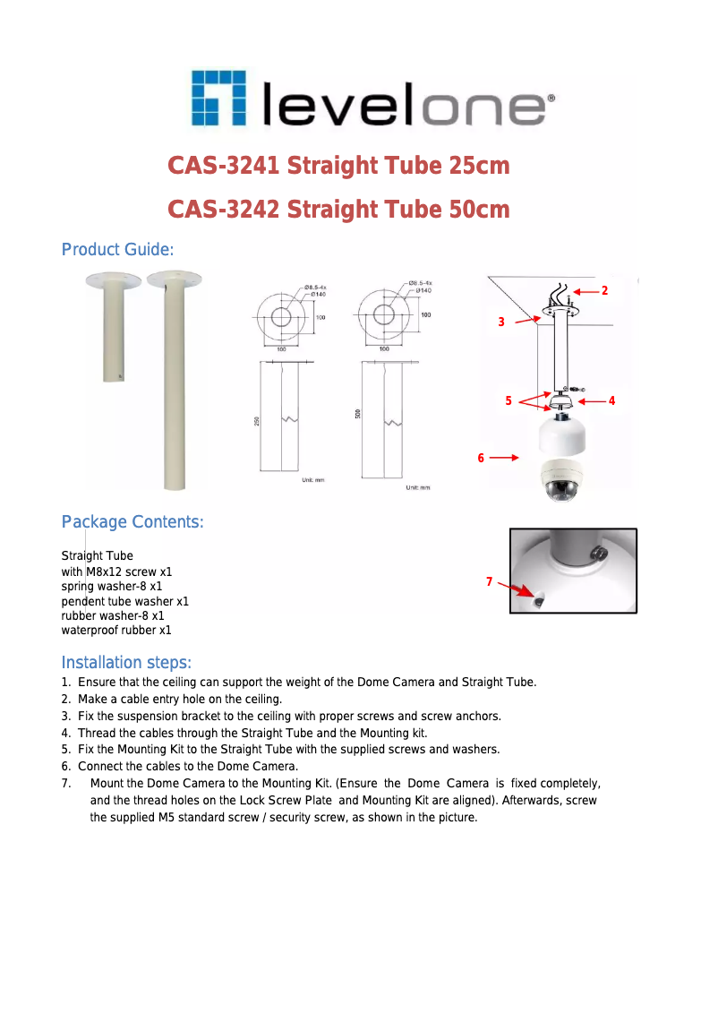 Page n°1 - Manuel utilisateur LevelOne CAS-3241